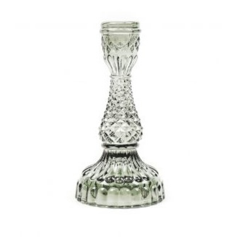 Kandelaar Glas Smokey 16cm Housevitamin